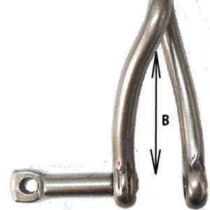 TWISTED CAPTIVE PIN SHACKLES